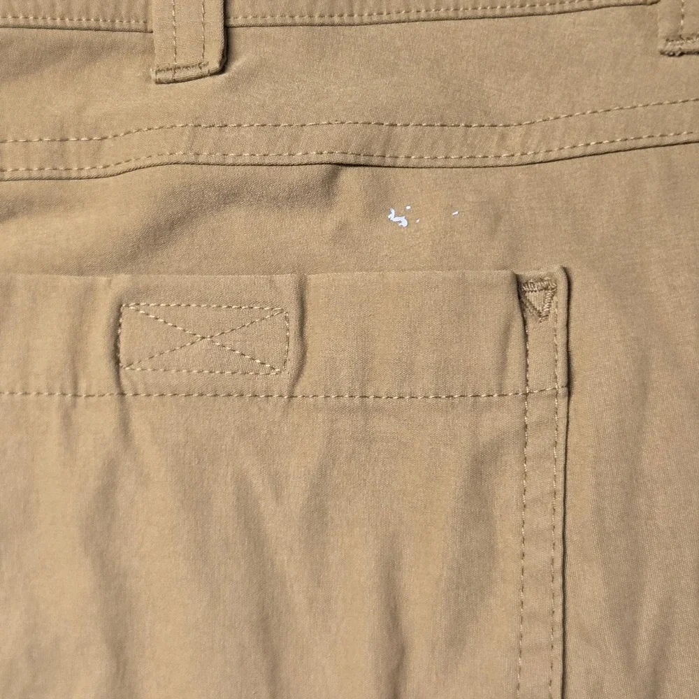 Eddie Bauer First Ascent Guide Pro Shorts Mens 38 Tan Hiking Cargo Stretch